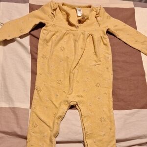 Carters yellow jumpsuit 18 months 100% cotton